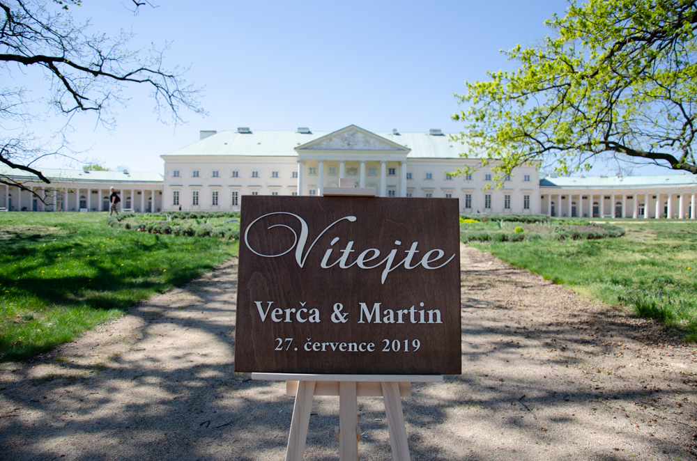 Svatební WELCOME cedule VERČA