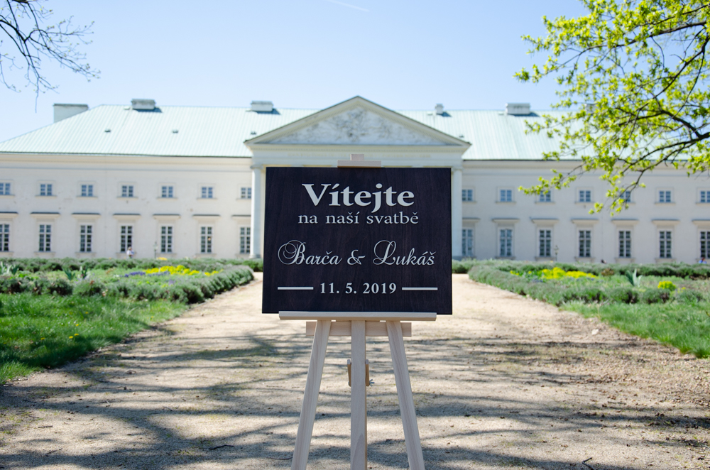 Svatební WELCOME cedule VERČA