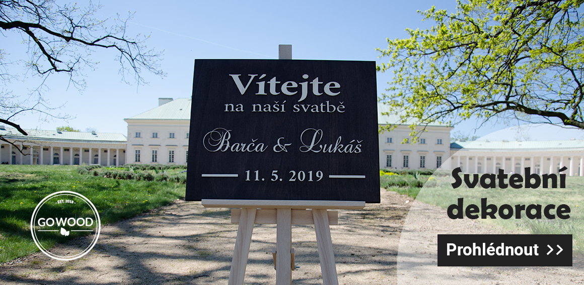 Dřevěné svatební dekorace